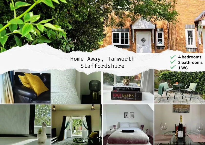 Home away Tamworth Staffordshire 4 Bedroom 3 Bathroom - Semi Detached House - Image 1