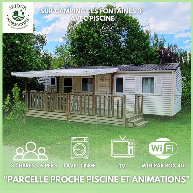Mhome 3 bdrm/6 ppl TV/Wi-Fi/washing machine | 3-star campground (27) - Image 1
