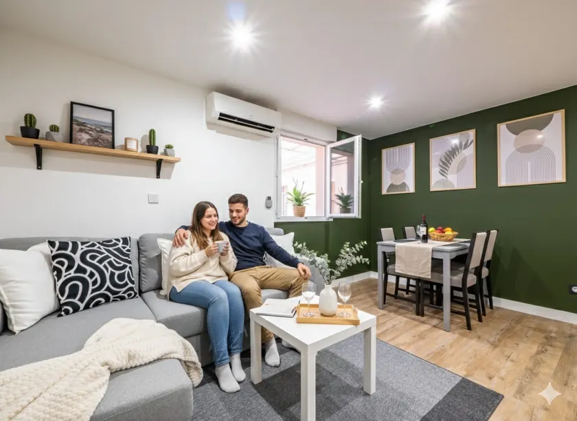 Modern 2-bedroom apartment with air conditioning – cozy quiet Lyon-Parking+Tram T4 - Image 1