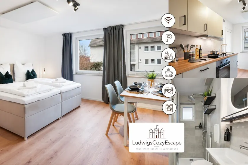 Quiet design apartment with balcony & parking - Image 1