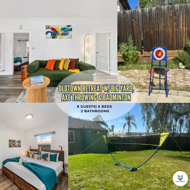 OldTown Retreat w/Big Yard, Axe Throwing&Badminton - Image 1