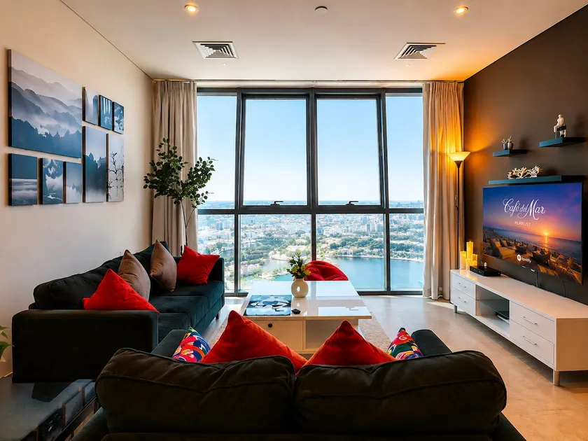 2bd, The Home Away with Sea View,20 Floor in Pearl - Image 1