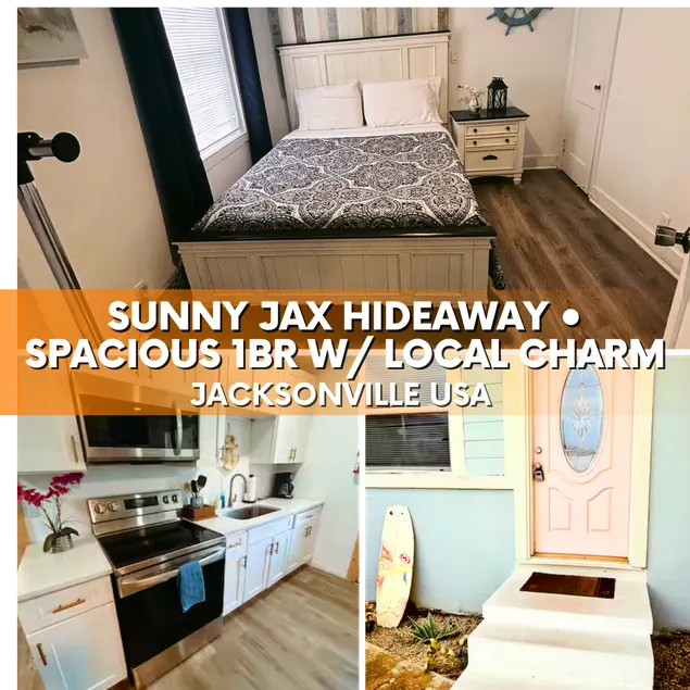 Sunny JAX Dwelling• Spacious 1BR w/ Local Charm - Image 1