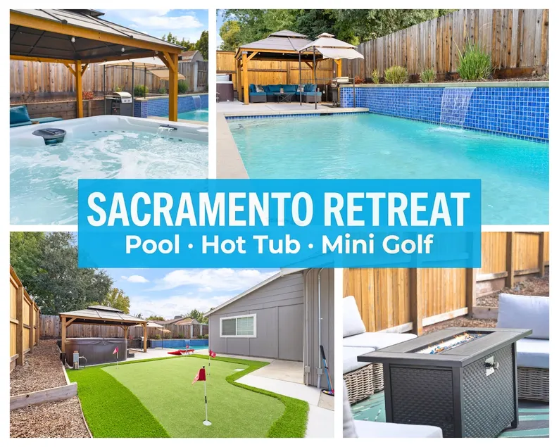 Sacramento 4 Bedroom Home | Pool Hot-Tub Mini Golf - Image 1