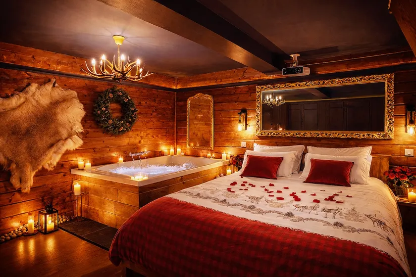 Romantic Chalet, XXL Spa, Home Theater, 5 min to Downtown - Image 1