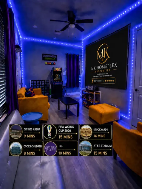 CinemaArcade|BabyProofed|Sleeps7|DowntownFortWorth - Image 1