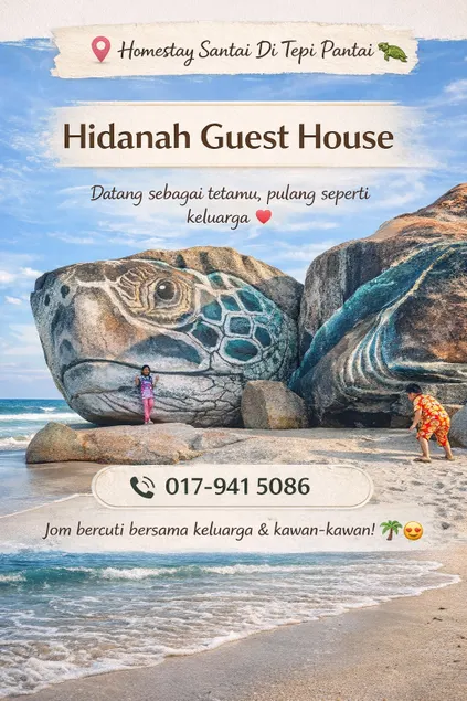 Hidanah Seaview Homestay, Pelindung Beach - Image 1