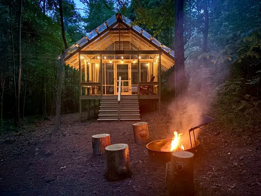 Glamping Screenhouse at Kerr Lake — ”The Hideaway” - Image 1
