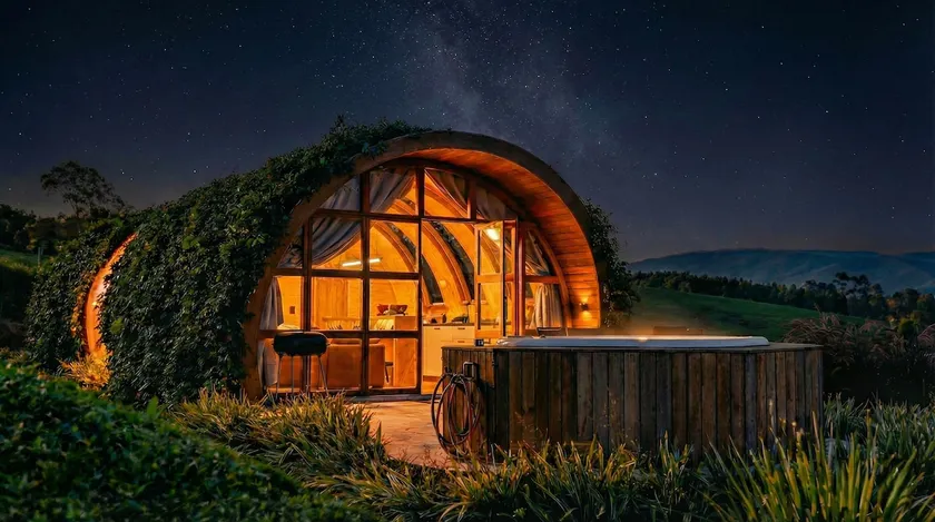 Cocoon overlooking the mountains - Image 1