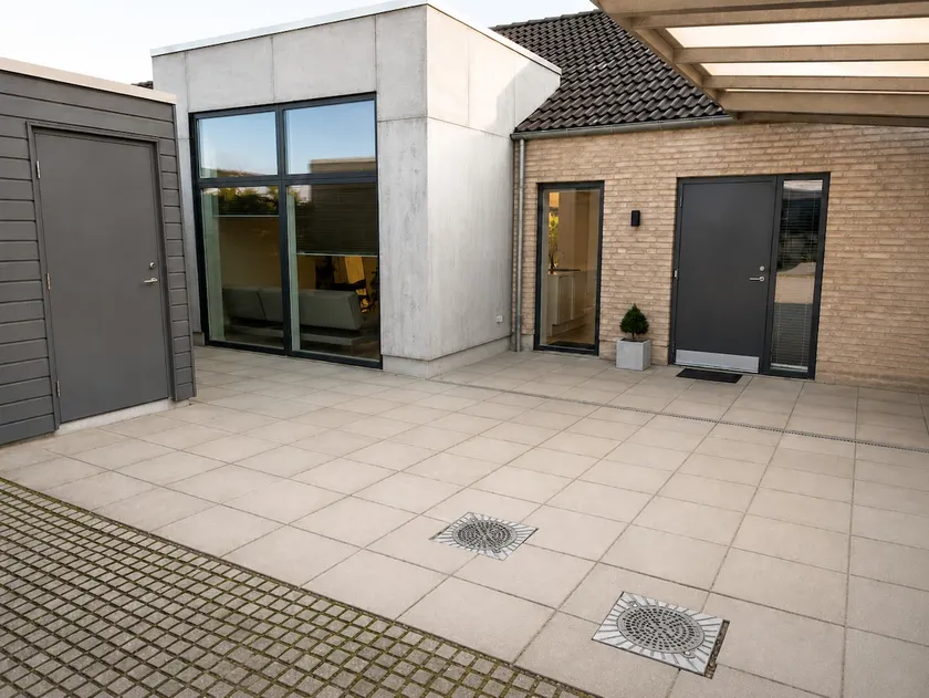 Modern family home with garden and electric car chargers - Image 1