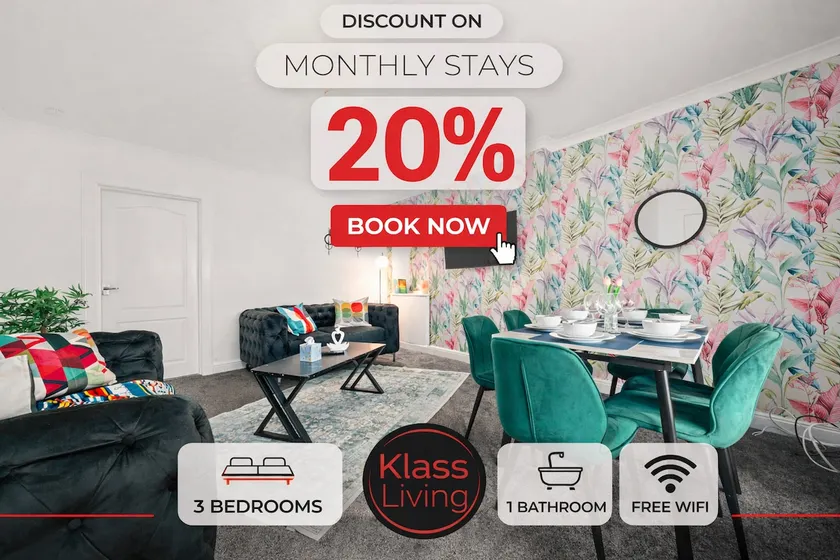 3BR / Sleep-6 / Parking/ Wifi / 20%off - Image 1