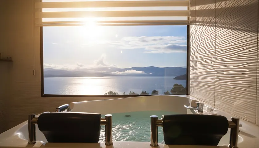 Romantic Cabin with Jacuzzi and Lake View - Image 1