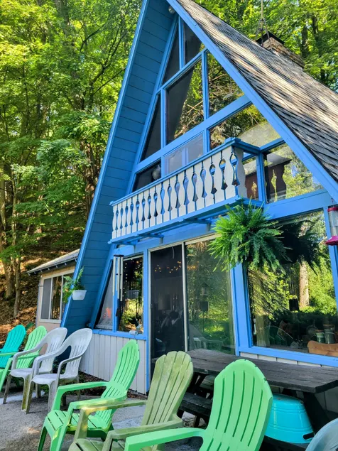Little Blue A-Frame on the River - Image 1