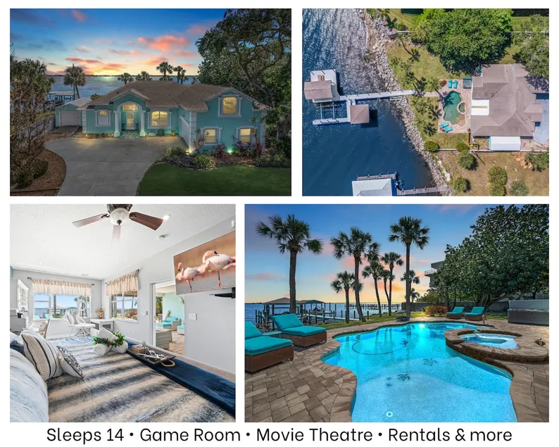 Game Room Theater Luxurious Waterfront Retreat - Image 1