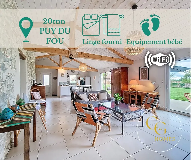 Charming and Comfortable *20 min Puy du Fou *WiFi *Garden - Image 1