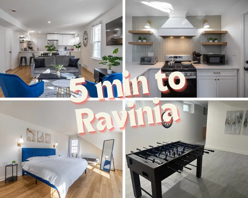5 min to Ravinia*Navy Base*Sleeps 7*Smart TVs - Image 1