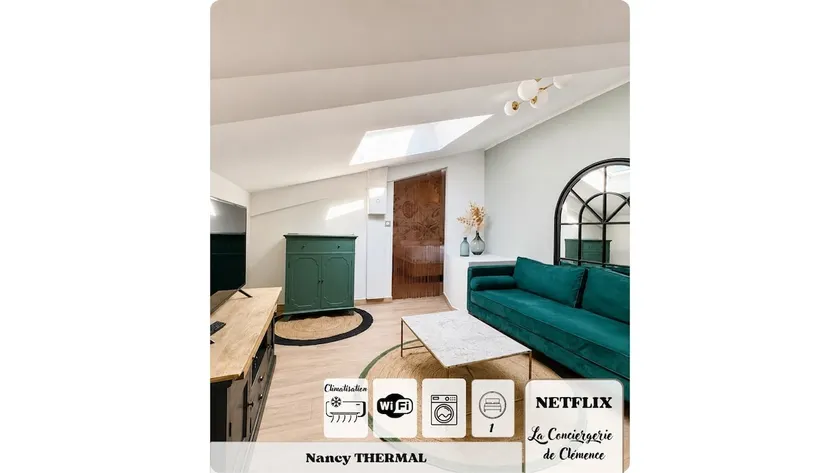 Charming 1-bedroom apartment, air-conditioned - Nancy Thermal - Image 1