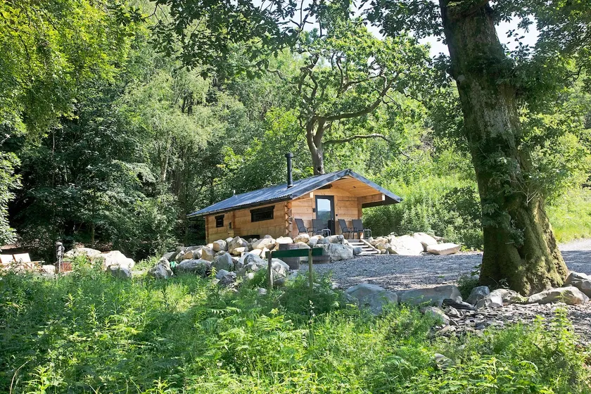 Woodcutters' Cabin Authentic Log Cabin Talybont Aberystwyth SY245DW - Image 1