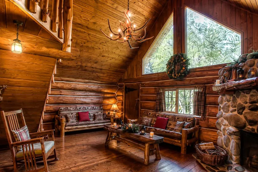 Riverfront Log Cabin at South Fork w/ Hot Tub - Image 1