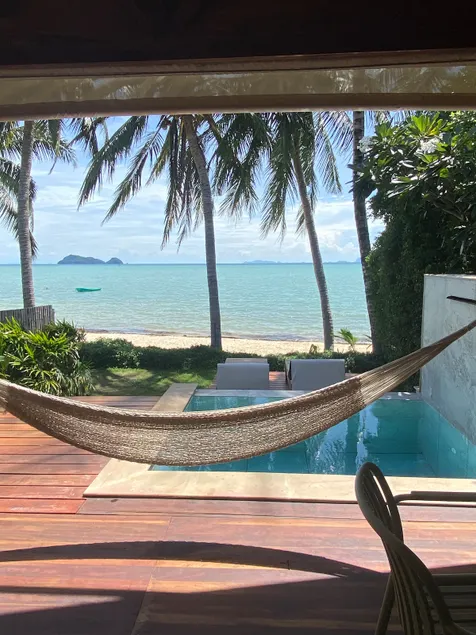 Nibbana Beach Front Superior Chalet with Pool - Image 1