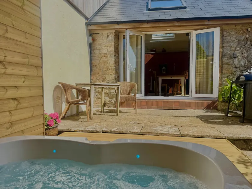 Cherry Tree & Hot Tub Cabana at Manorbier, Tenby - Image 1