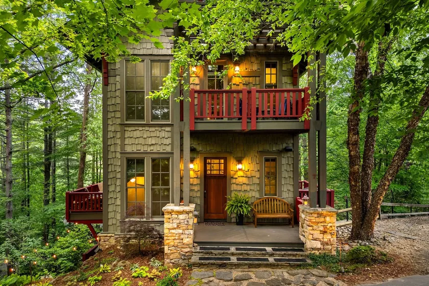 Owl's Nest: 2 BR, 2. 5 BA House i Black Mountain, 6 sovepladser - Image 1