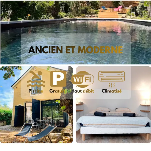 “La grange des Marronniers” Quiet-Pool-Garden - Image 1