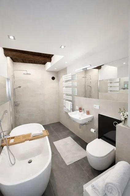 Charming Flat St. Nikolaus New Bathroom - Image 1