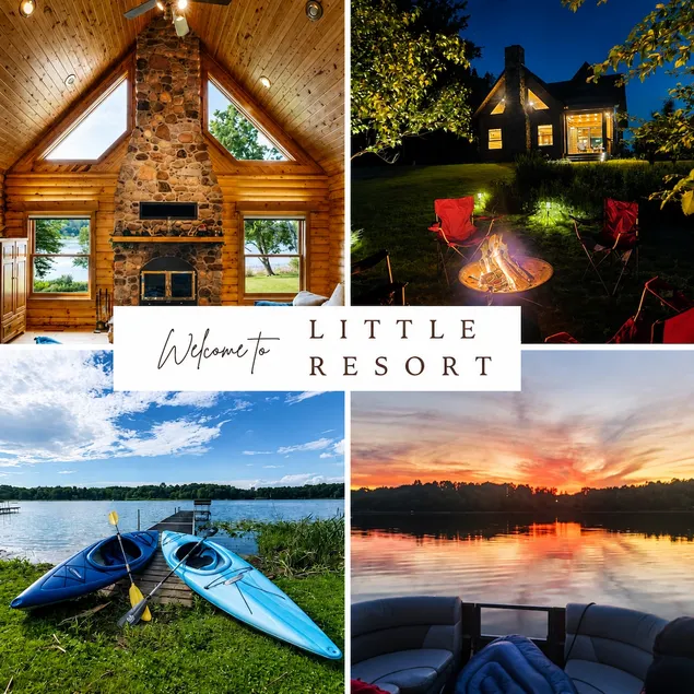 Fall Colors Paradise Waterfront Log Cabin w/Ponton Rental Option Family-friendly - Image 1