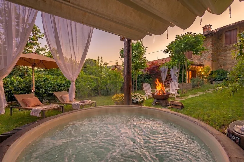 Alps & Langhe cabin: private warm tub & firepit - Image 1