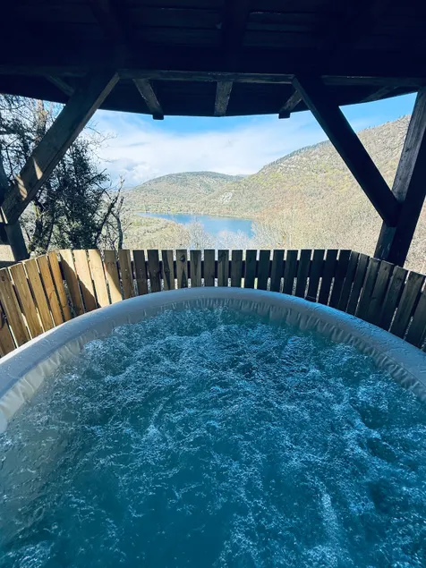La Chenaie cabin & hot tub with panoramic views in Ain - Image 1