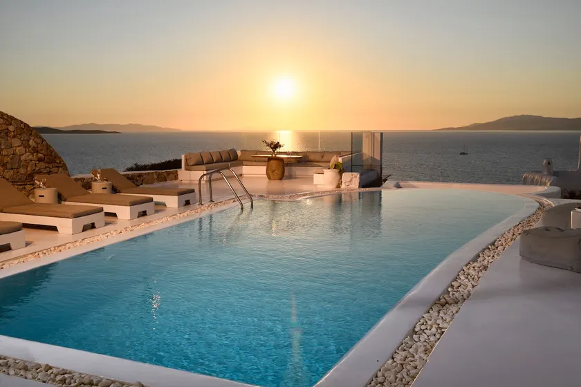 Mykonos Calypso Sunset Luxury Villa-kite surf-yoga - Image 1