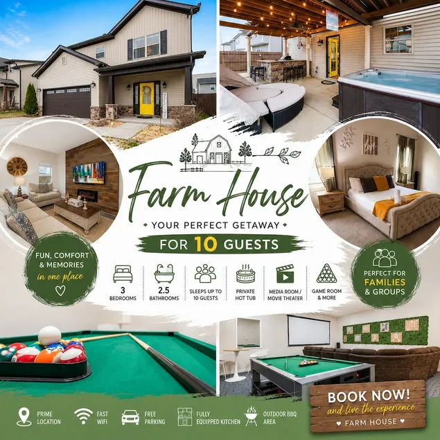 Farmhouse FUN/ Hot tub- Movie theater - Image 1
