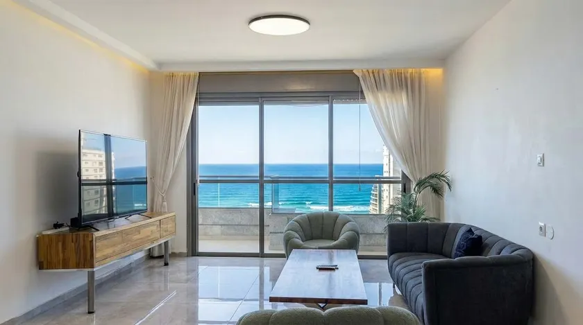 Bright 3BR w Large Terrace & Sea View l Mamad - Image 1