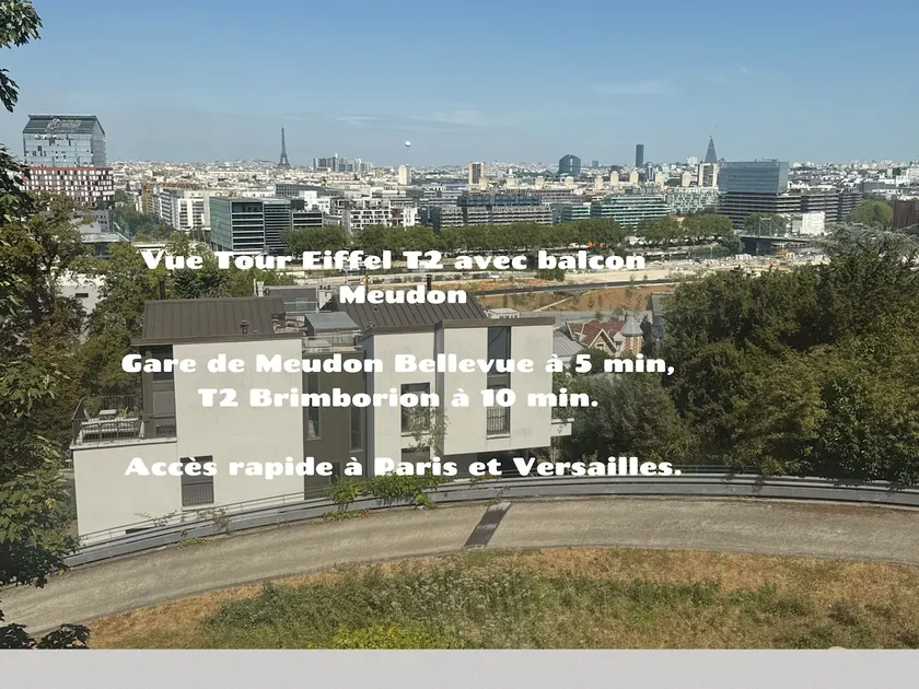 Eiffel Tower view | Two-room apartment with balcony in Meudon - Image 1