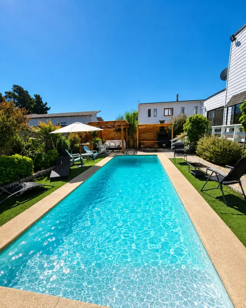 Casa Alta Mar Papudo · Pool, barbecue grill and terrace - Image 1