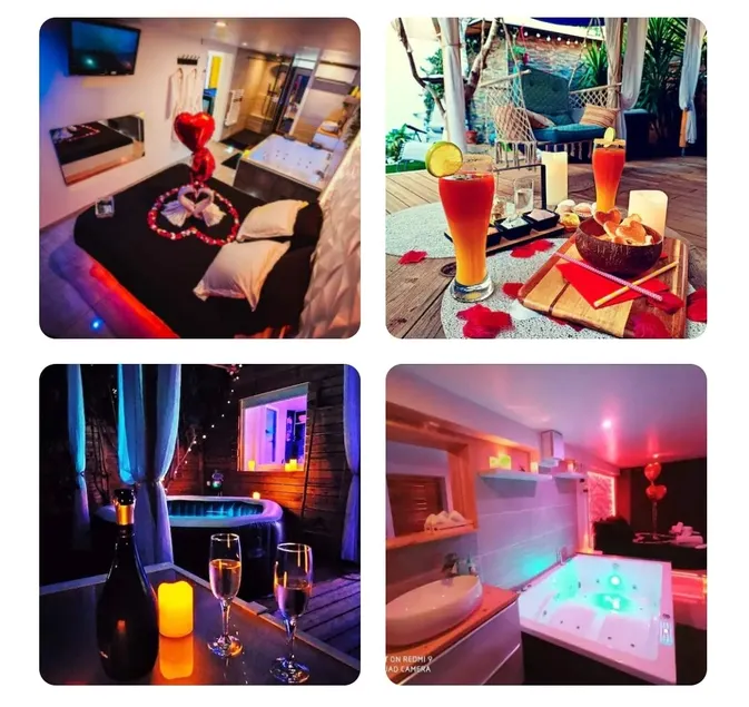 Romantic studio 40 m² 2 private HOT TUBS, billiards, BBQ - Image 1