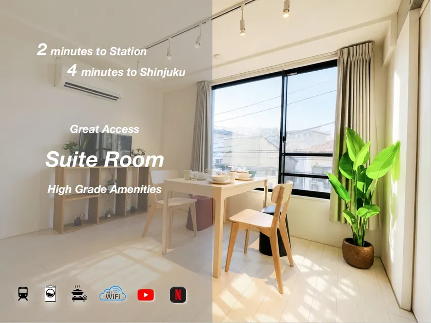 LA303 Shinjuku Designer Suite Bright Free WiFi 45㎡ - Image 1