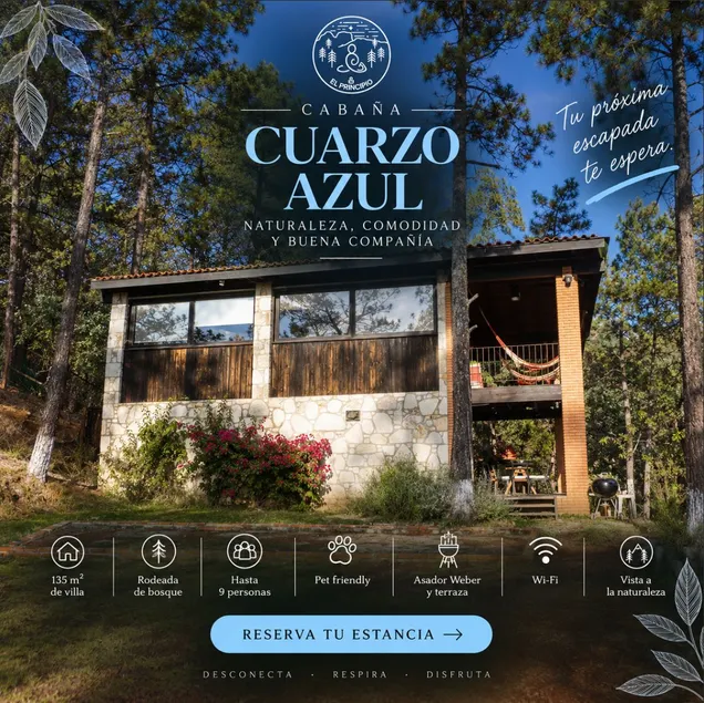Cuarzo Azul Cabin. Huasca. Spa. Pet-friendly. - Image 1