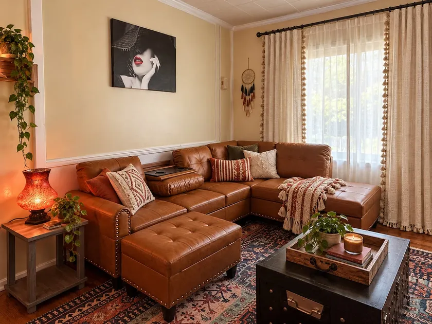 Modern-Bohemian quarters - King Bed-Washer/Dryer - Image 1