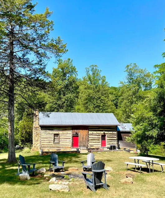 1860’s Dogtrot Log Cabin: Fire-Pit, Trails, Unique - Image 1