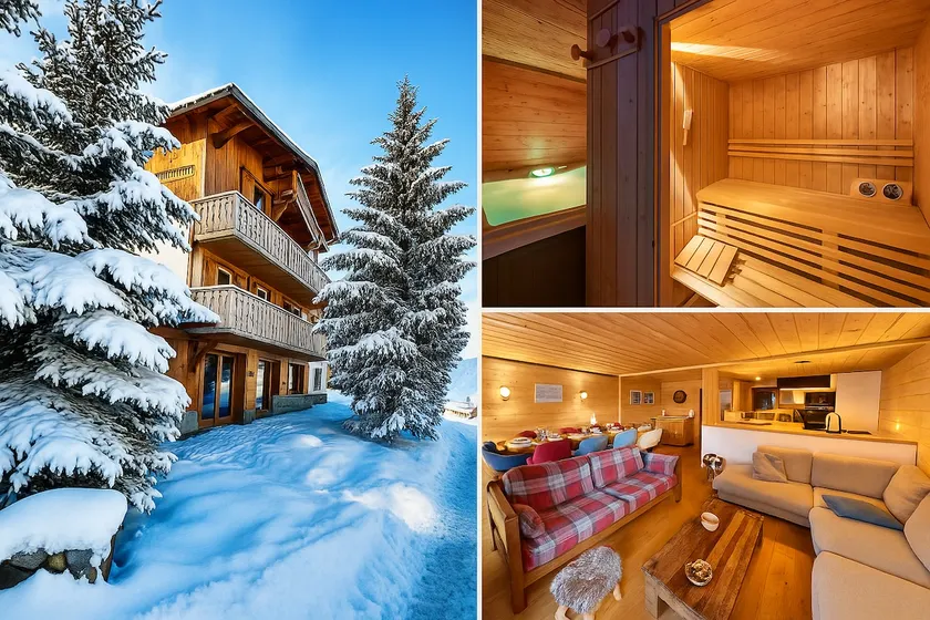 Chalet Alpe d'Huez 1850-Sea and Mountain Pleasure Avec 2 appartements- 1 Appartement 3 Chambres 8 Couchages - 3 Salles d'eau et 1 Appartement 5 Chambres 12 Couchages 5 Salles d'eau - Jacuzzi et Sauna -Pieds des Pistes et Centre - Image 1