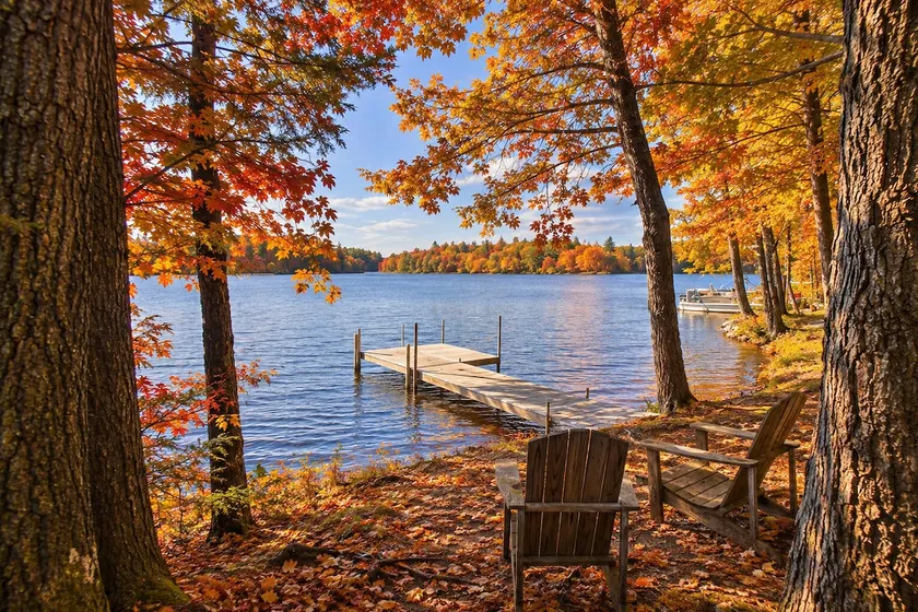 Cozy Maine Lakefront Escape | Fall Foliage & Fire - Image 1