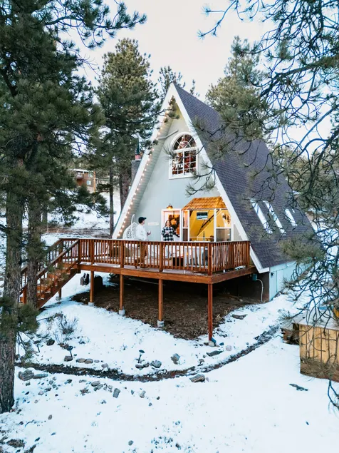 Cozy A-Frame Cabin, Cedar Hot Tub + Stargazing Net - Image 1