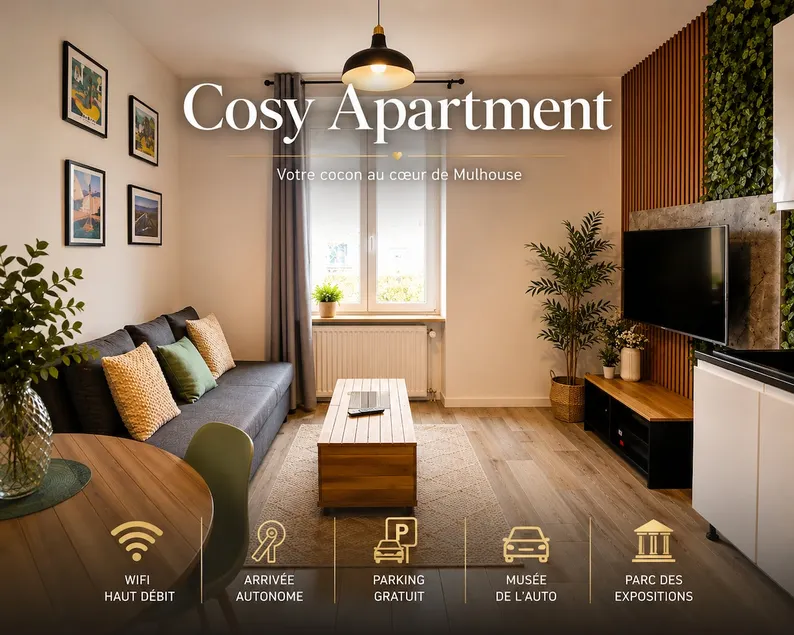 Cozy Apartment – Auto Museum – Parc Expo – Free Parking - Image 1