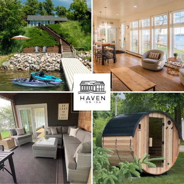 Haven on Ida - Lakeside Cabin, Cozy Porch + Sauna + Kayaks - Image 1