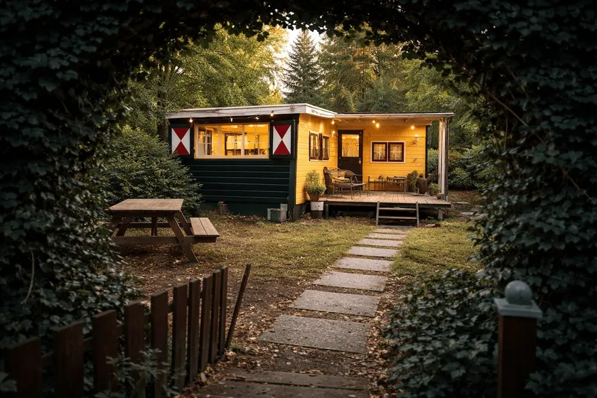 Cosy Cabin in the Woods - with Whirlpool, Piano & Fireplace - Image 1