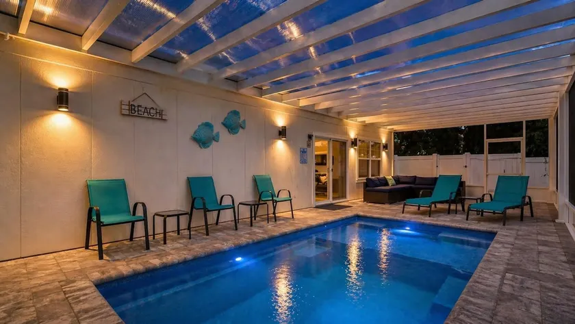 Clear-Roof Heated Pool • Luxury All-Season Swim - Image 1
