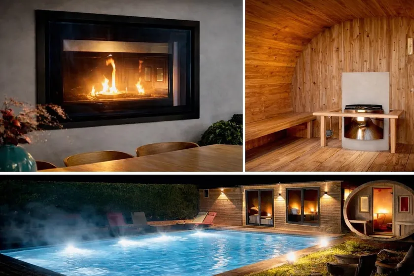 Beautiful Villa with Heated Pool Sauna Sea view 2 min to beach, 8 pers. - Image 1