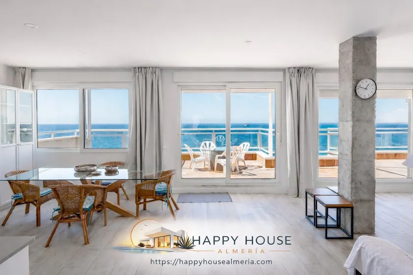 Penthouse with ocean views + garage – Almería beach - Image 1